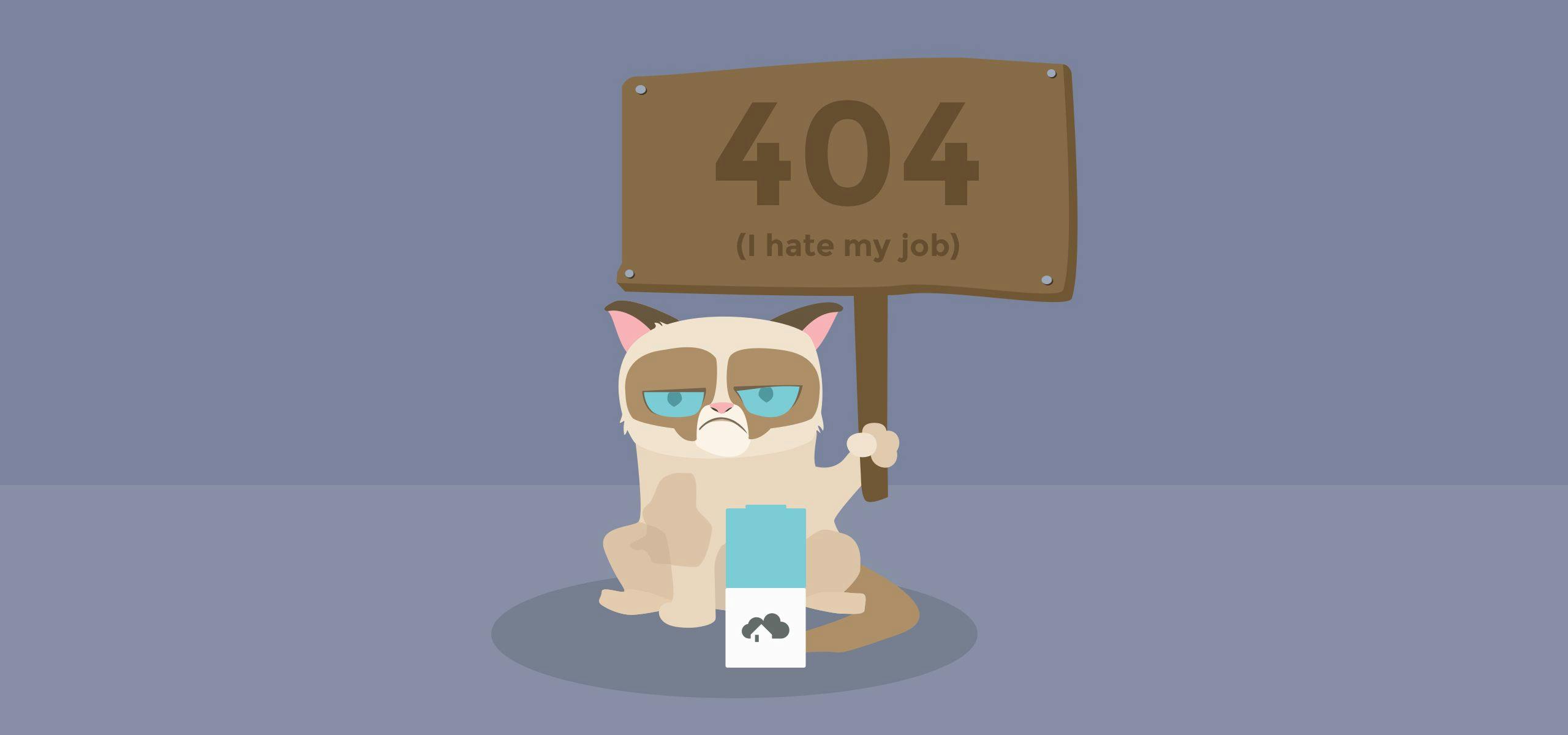 404 page on the homee website