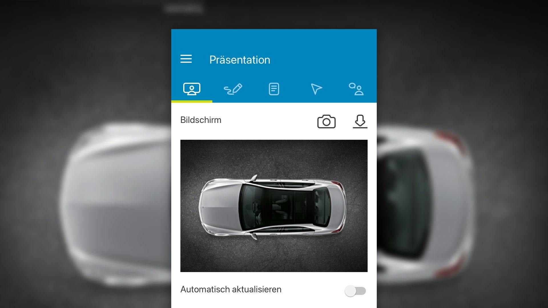 Screenshot of the Smartperform app
